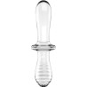 Satisfyer - Gode Double Cristal Transparent